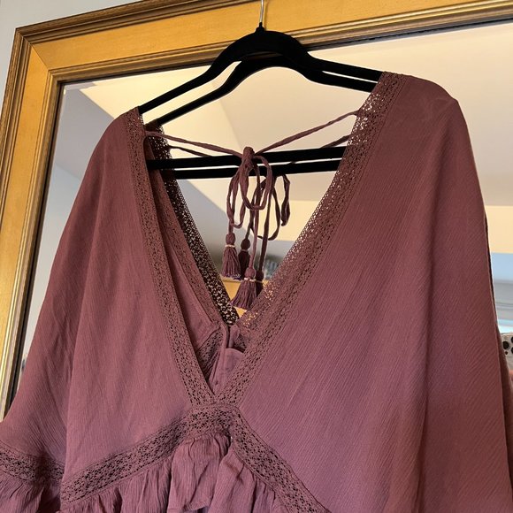Free People Paradiso Maxi Dress -Withered Rose colour - Size Small - Picture 5 of 6